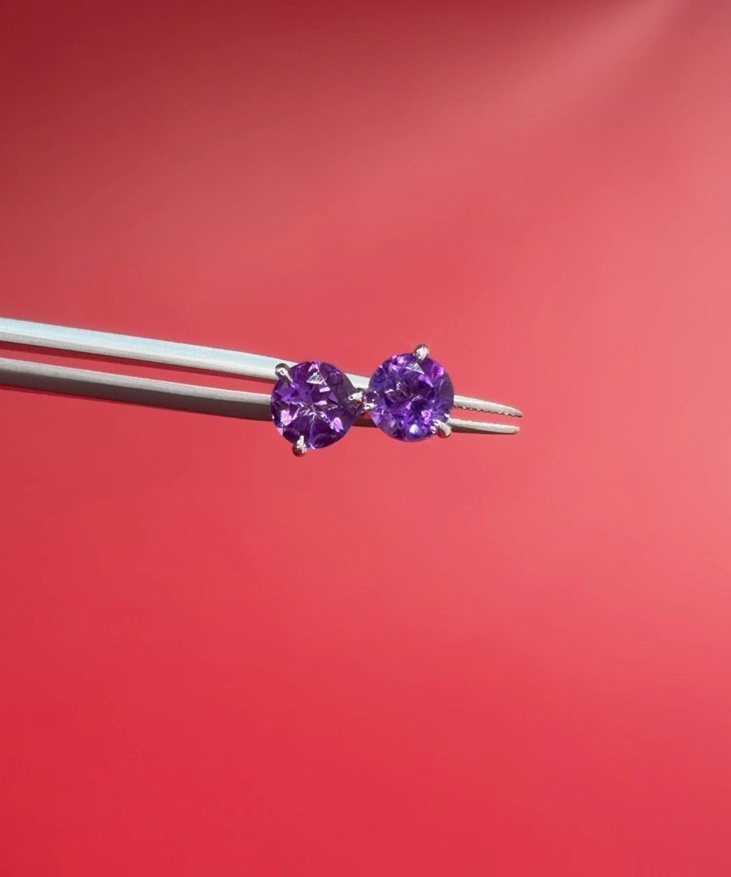 1.97ct Amethyst Studs - PBD Earrings