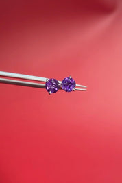 1.97ct Amethyst Studs - PBD Earrings