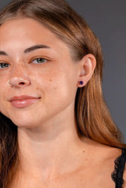 1.97ct Amethyst Studs - PBD Earrings