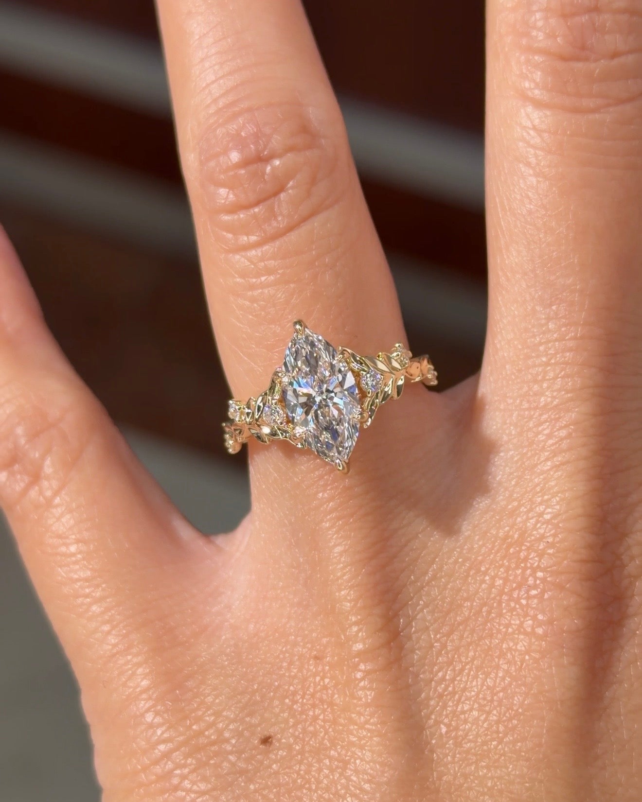 1.97ct D-VVS2 Marquise Lab Diamond Arwen - PBD Engagement Rings