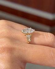 1.97ct D-VVS2 Marquise Lab Diamond Arwen - PBD Engagement Rings