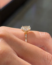 1.99ct D-VS1 Oval Lab Diamond Daisy - PBD Engagement Rings