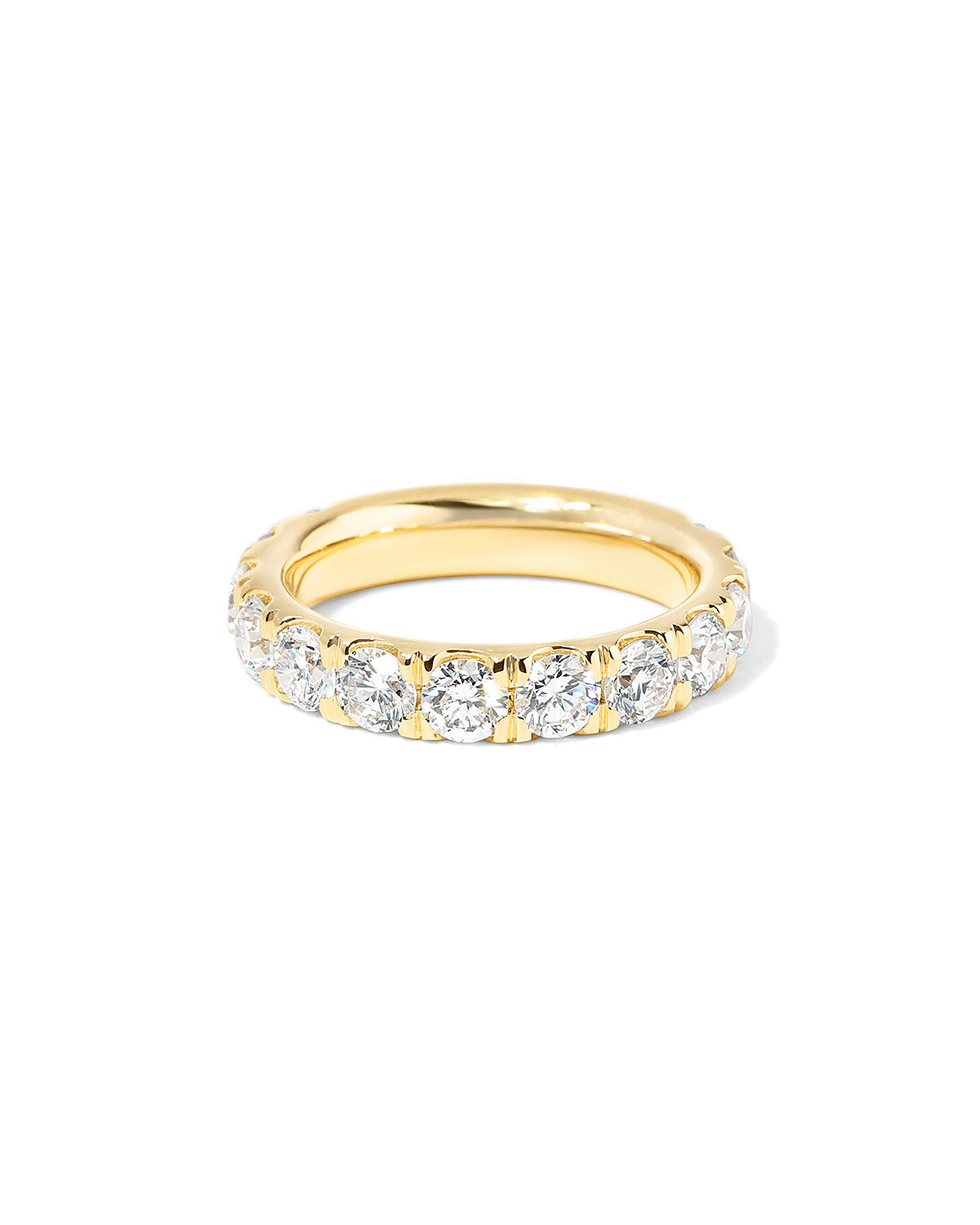 4mm Core Pavé Lab Diamond Ring