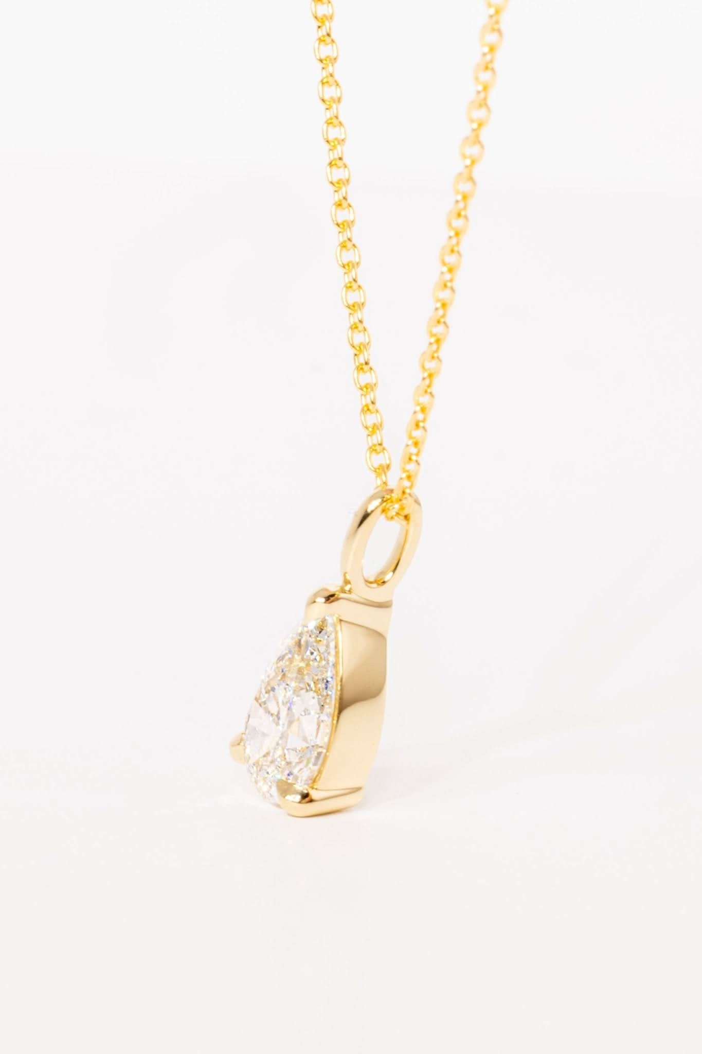 1ct Brandi Pear Necklace - PBD Necklaces