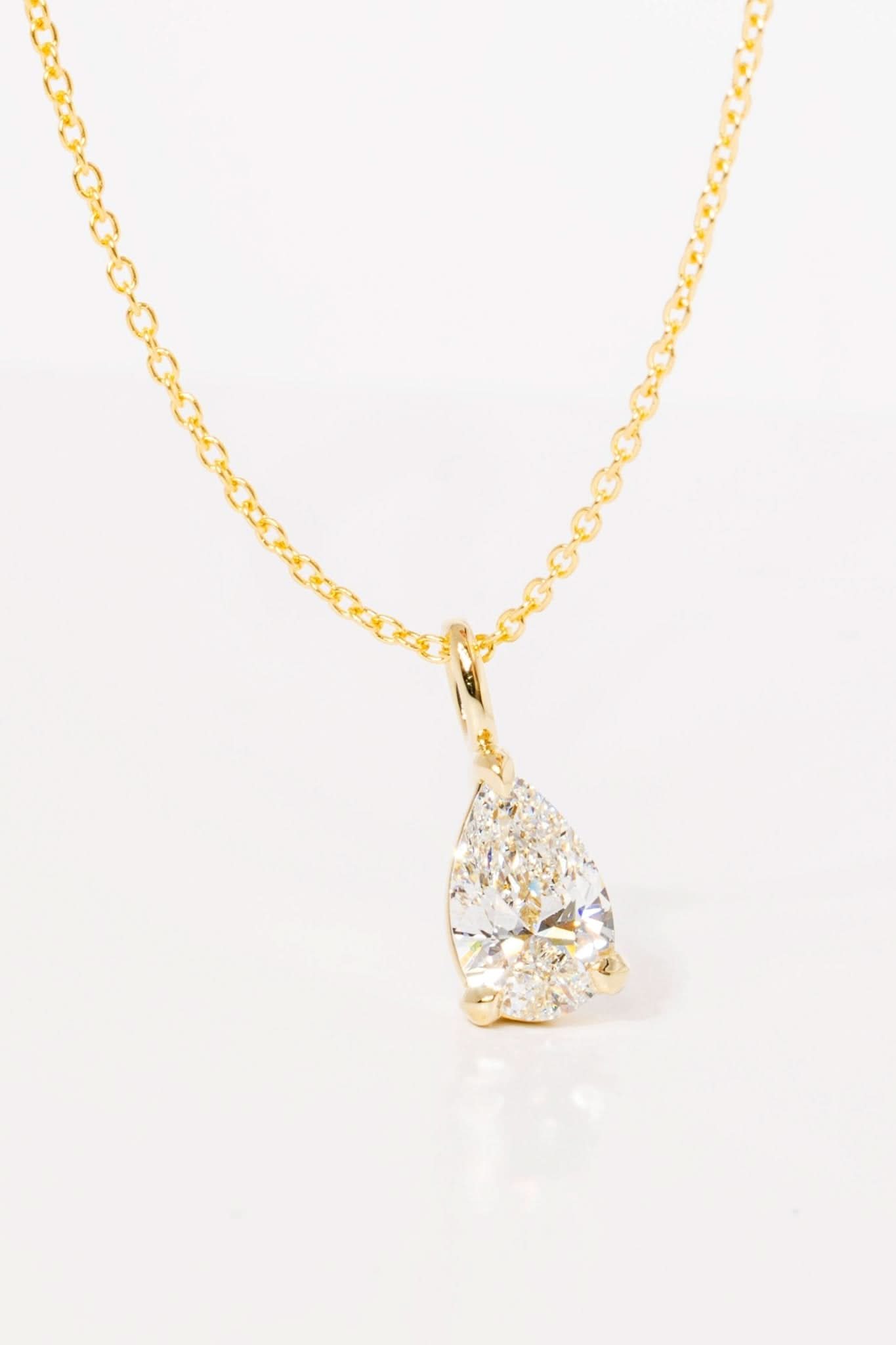1ct Brandi Pear Necklace - PBD Necklaces