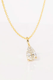 1ct Brandi Pear Necklace - PBD Necklaces