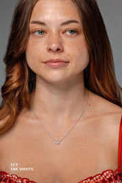 1ct East West Oval Brandi Necklace - PBD Necklaces