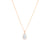 1ct Lab Diamond Pear Bezel Necklace Necklaces Princess Bride Diamonds 14K Rose Gold 