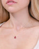 1ct Lab Ruby Pear Bezel Necklace Necklaces Princess Bride Diamonds 