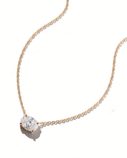 East West Oval Brandi Necklace | 1.01ct D-VVS2 Lab Diamond | 14K Yellow Gold