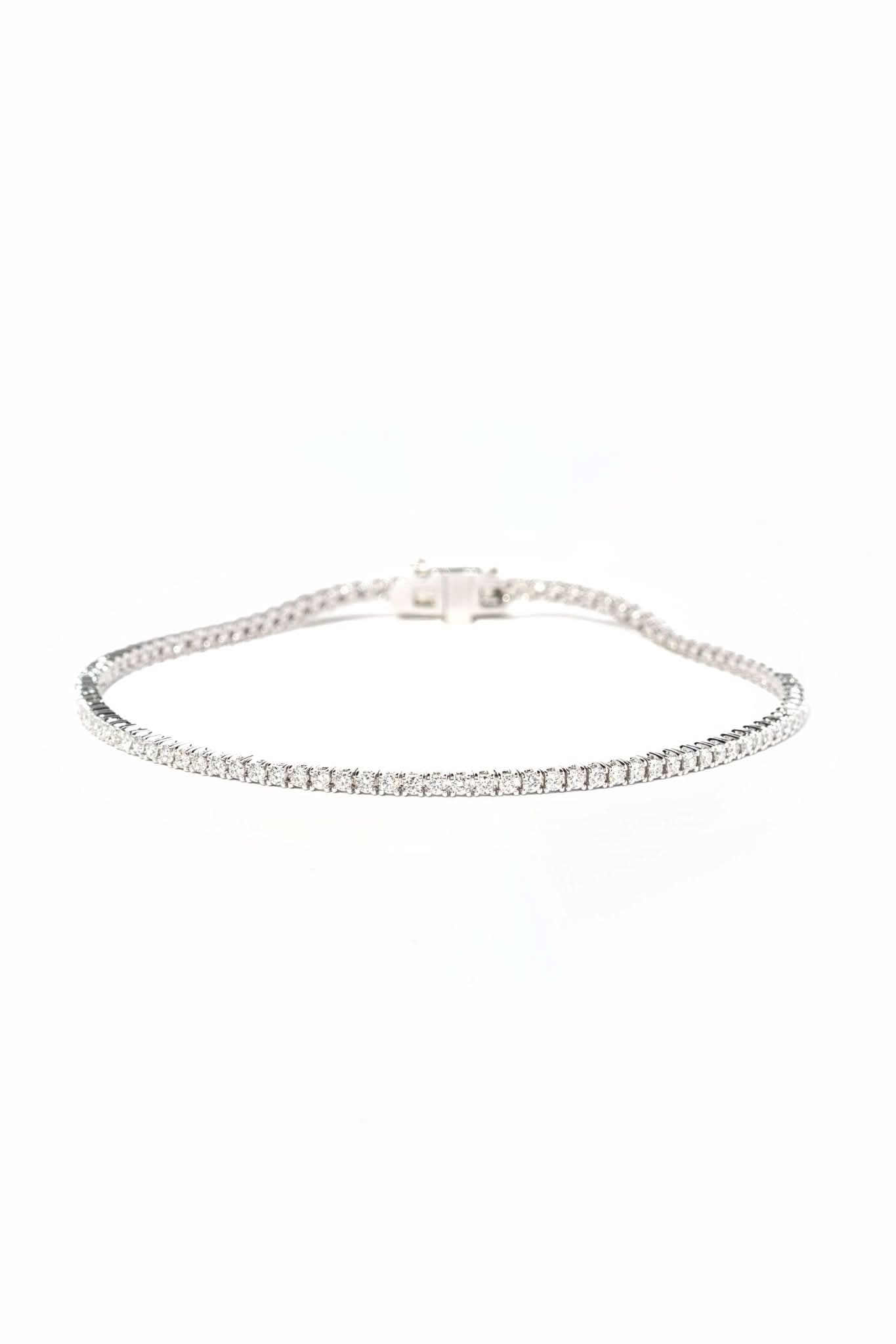 1ct Tennis Bracelet White Gold - PBD Bracelets