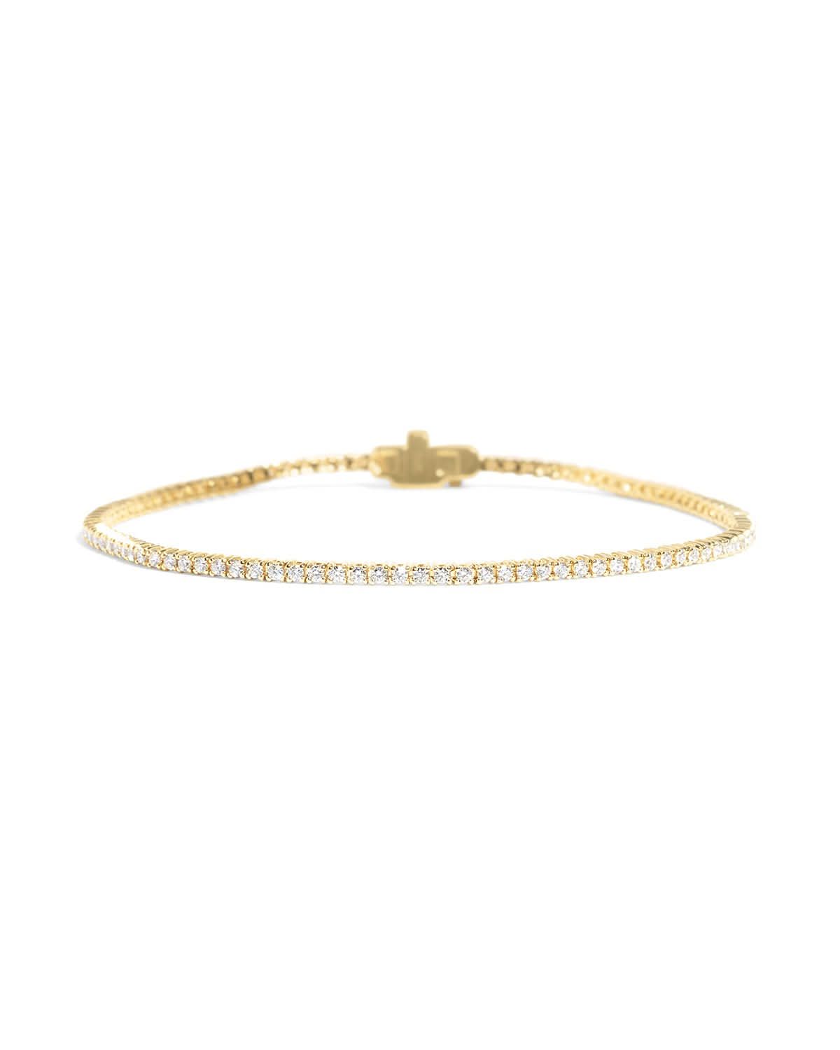 1ct Tennis Bracelet Yellow Gold - PBD Bracelets