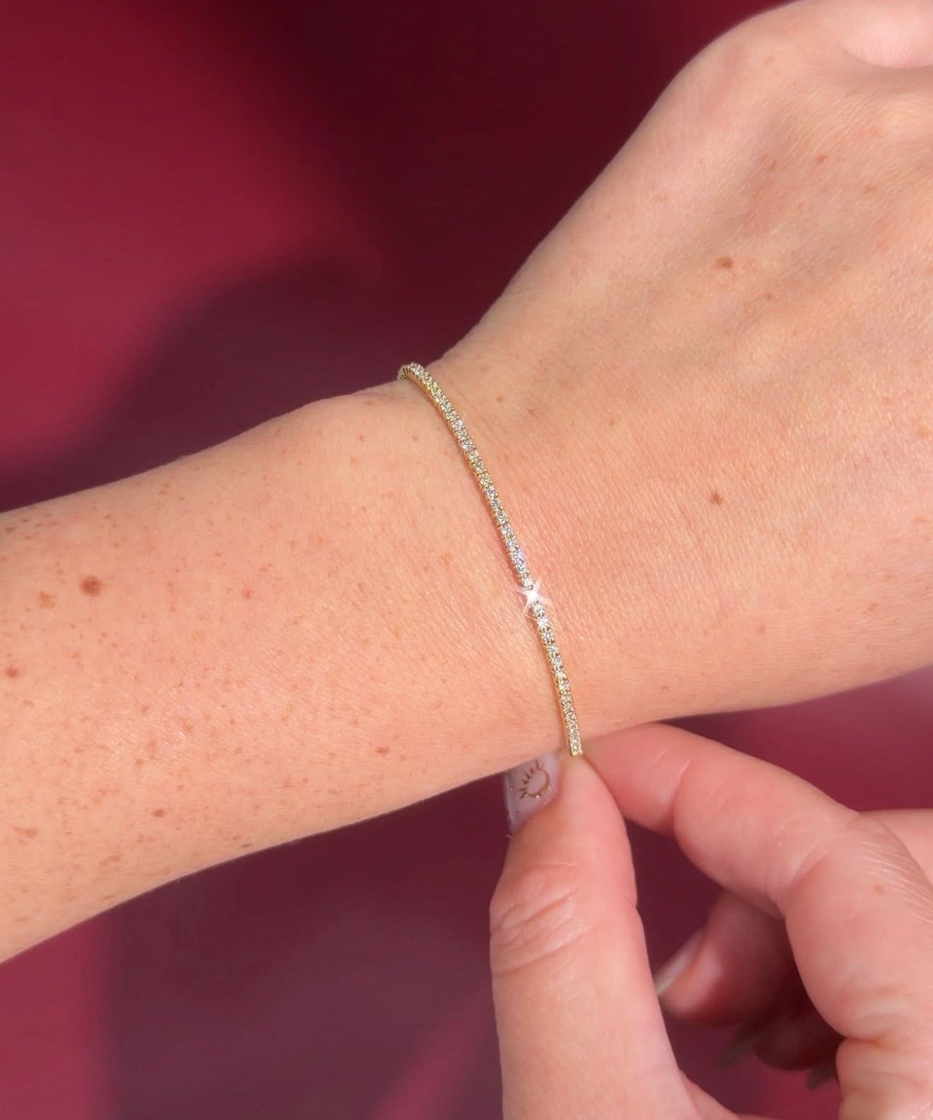 1ct Tennis Bracelet Yellow Gold - PBD Bracelets
