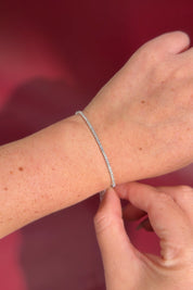 1ct Core Lab Diamond Tennis Bracelet White Gold