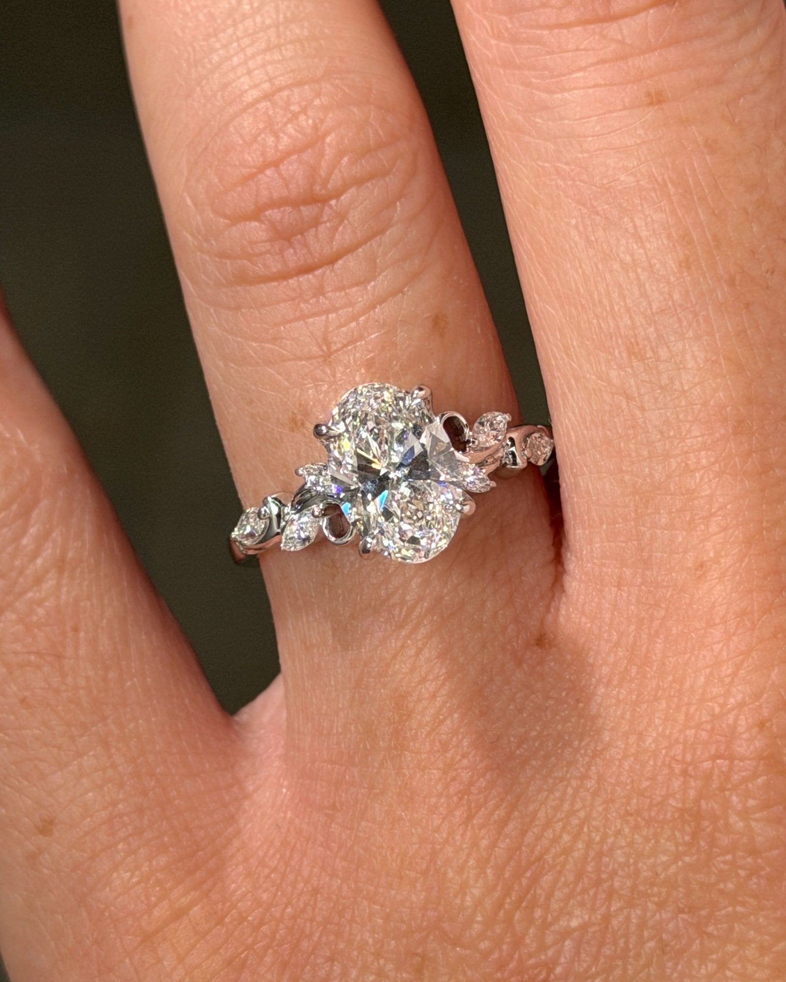 2.02ct D-VS1 Oval Lab Diamond Colette