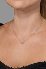2.05ct F-VS1 Core Round Solitaire Necklace