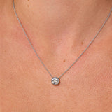 2.05ct F-VS1 Core Round Solitaire Necklace