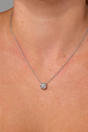 2.05ct F-VS1 Core Round Solitaire Necklace