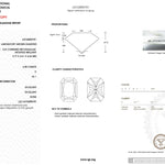 2.50ct D-VS1 Radiant Lab Diamond Alice. The Alice features a classic high polish band with a hidden inner under halo and cathedral-style body with a diamond bridge.