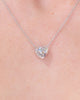 2.00ct D-VS1 Heart Lab Diamond 14k White Gold Pendant Necklaces Princess Bride Diamonds 