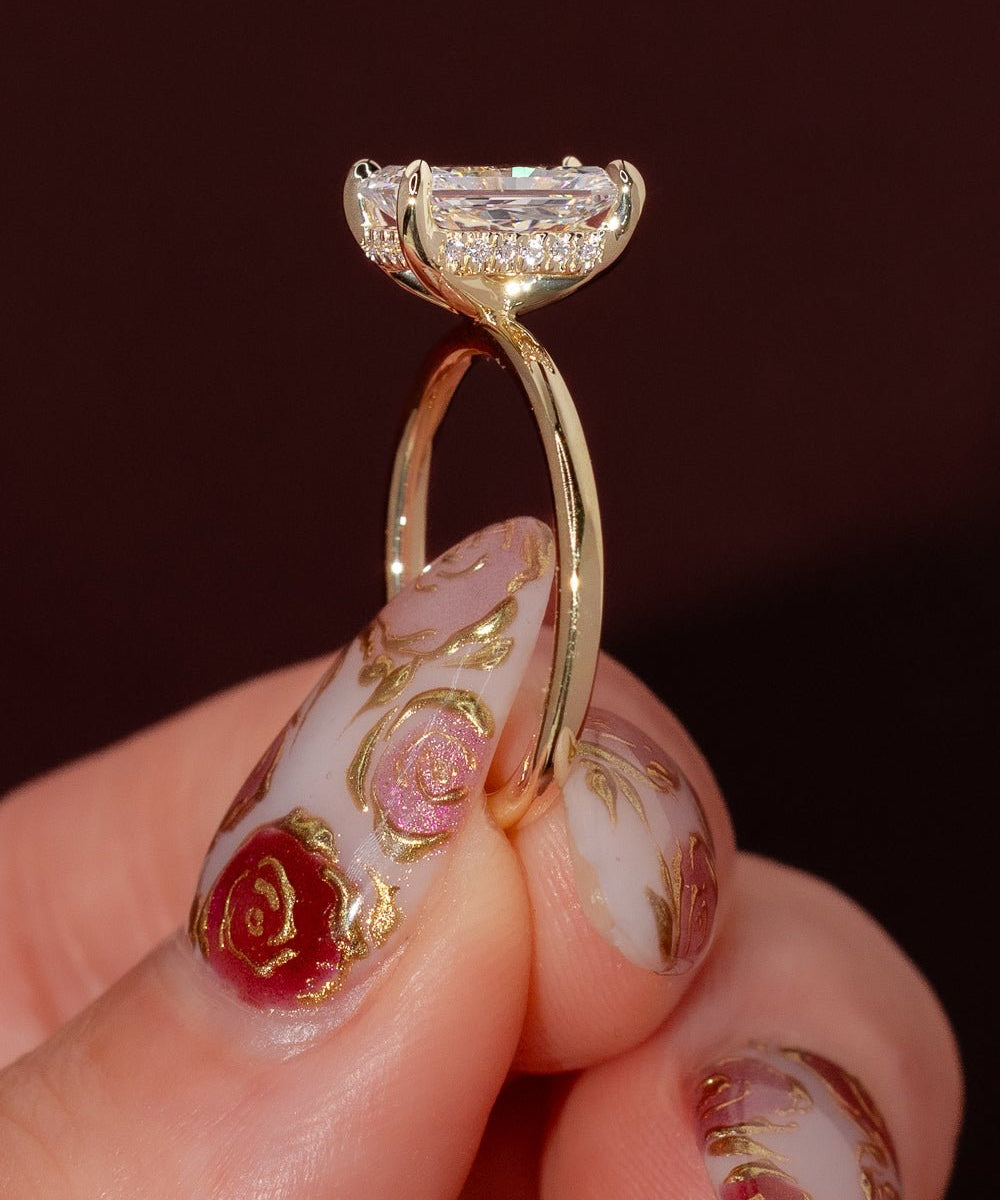 2.00ct D - VS1 Radiant Lab Diamond Kayla - PBD Engagement Rings