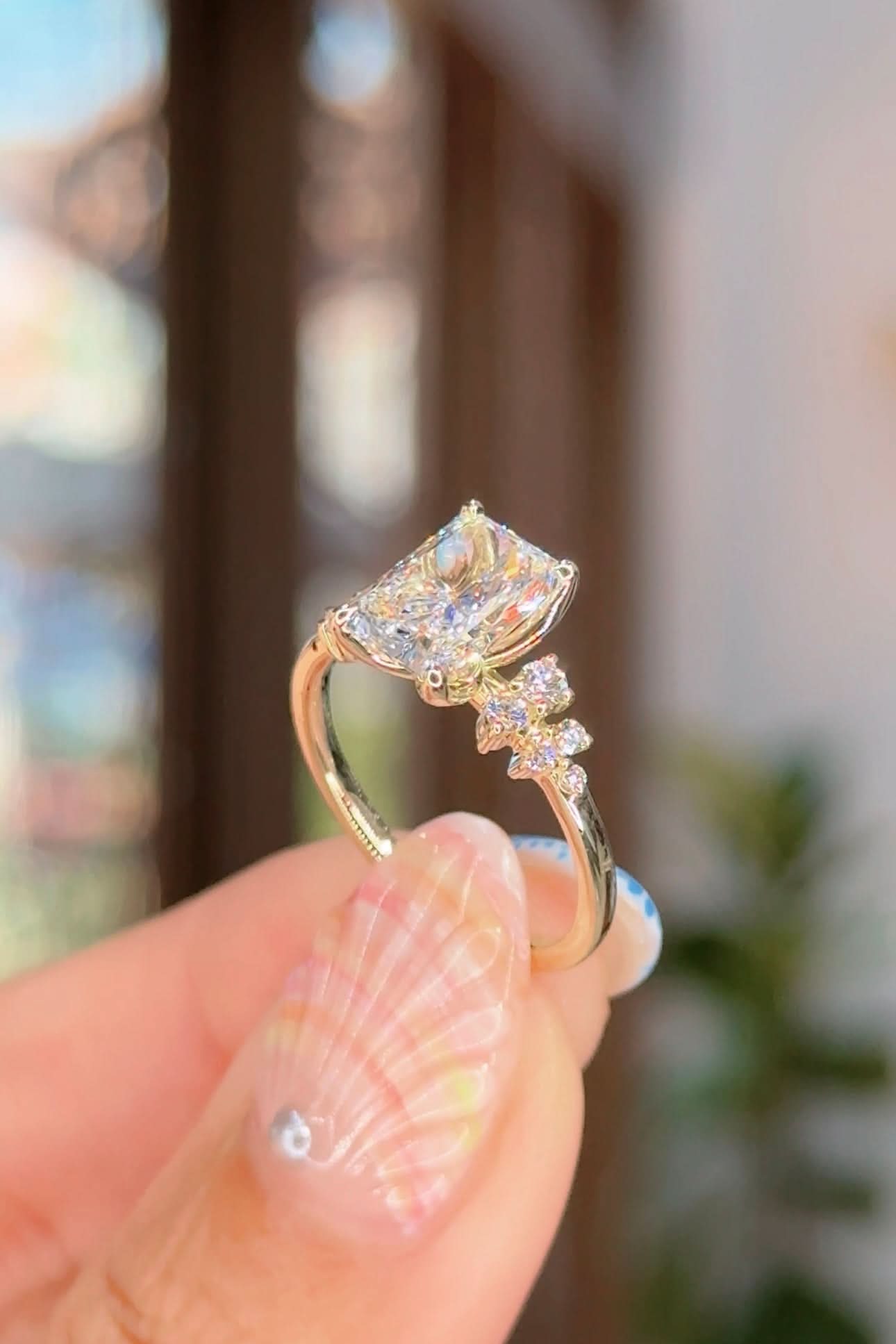 2.00ct D - VS1 Radiant Lab Diamond Nova - PBD Engagement Rings