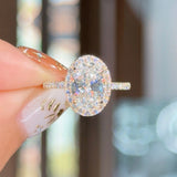 2.00ct D-VVS2 Oval Lab Diamond Angela Engagement Rings Princess Bride Diamonds 