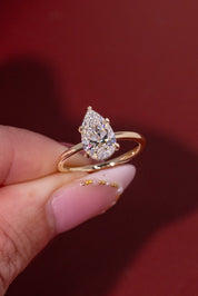 2.00ct D - VVS2 Pear Lab Diamond Kayla - PBD Engagement Rings