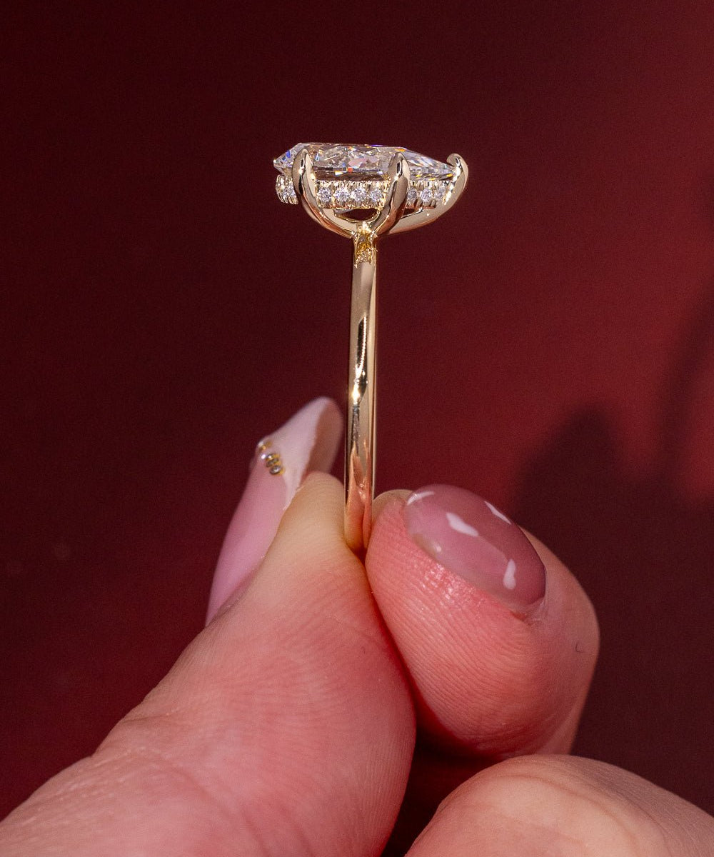 2.00ct D - VVS2 Pear Lab Diamond Kayla - PBD Engagement Rings