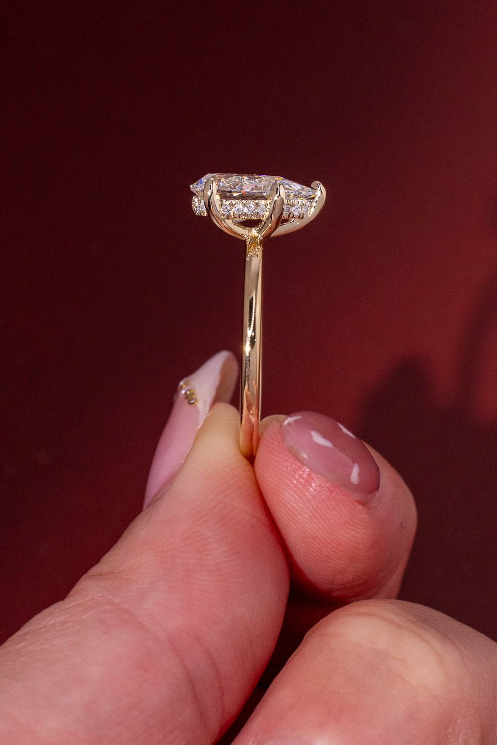 2.00ct D - VVS2 Pear Lab Diamond Kayla - PBD Engagement Rings