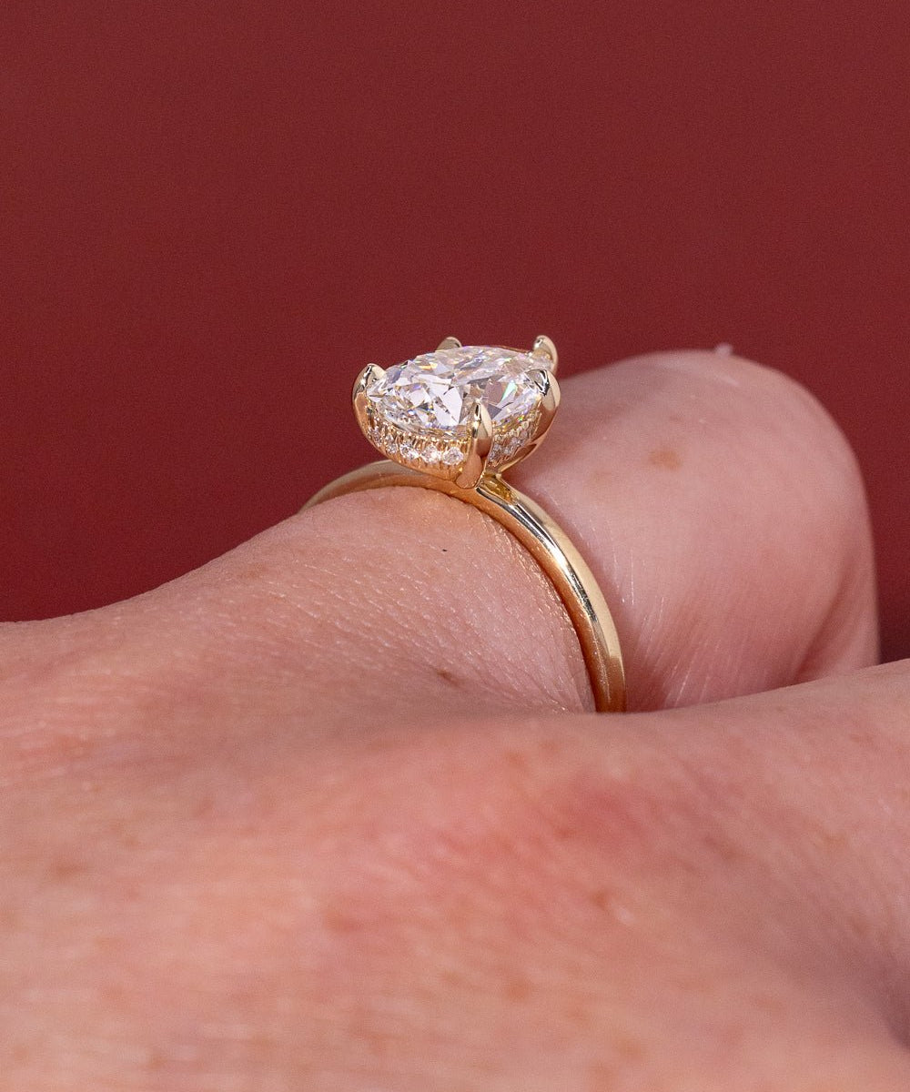 2.00ct D - VVS2 Pear Lab Diamond Kayla - PBD Engagement Rings