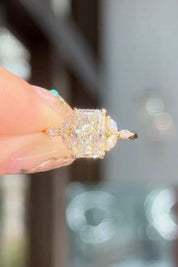 2.00ct D - VVS2 Radiant Lab Diamond Amber - PBD Engagement Rings