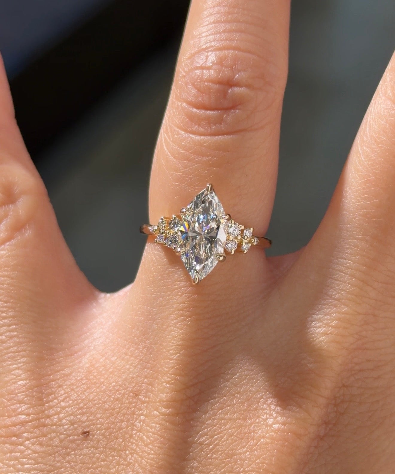 2.00ct E-VS1 Marquise Lab Diamond Nova - PBD Engagement Rings