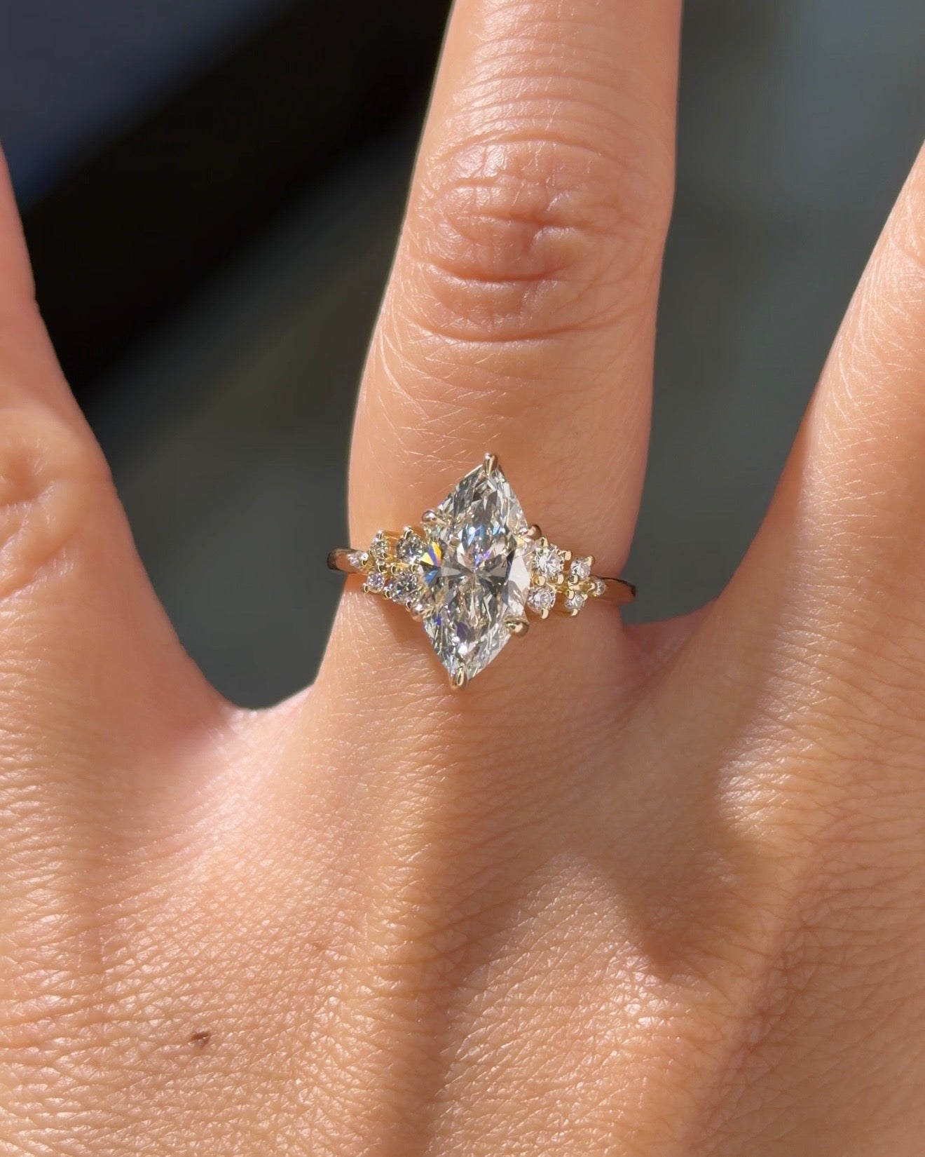 2.00ct E-VS1 Marquise Lab Diamond Nova - PBD Engagement Rings