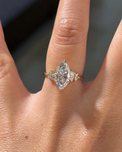 2.00ct E-VS1 Marquise Lab Diamond Nova - PBD Engagement Rings