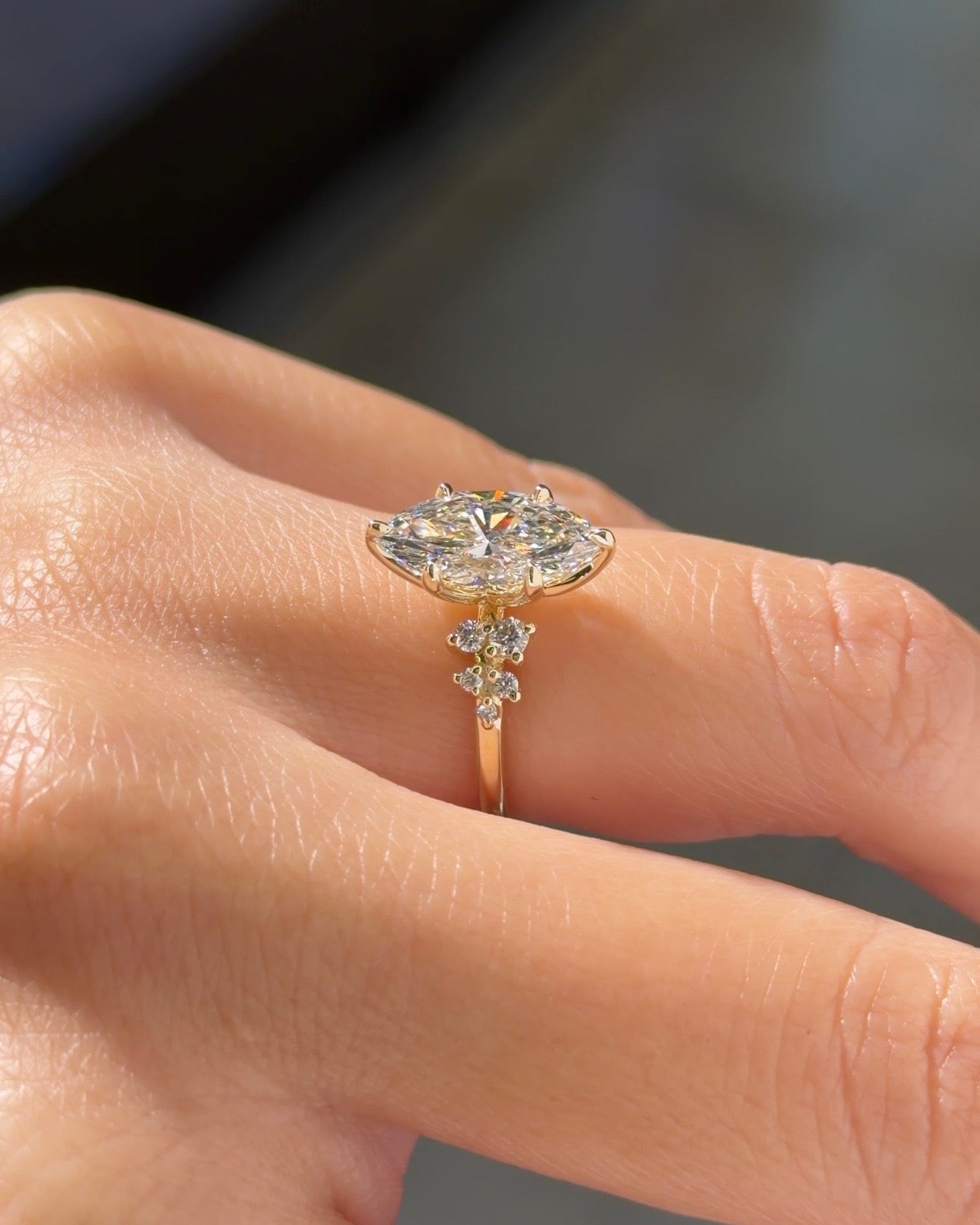 2.00ct E-VS1 Marquise Lab Diamond Nova - PBD Engagement Rings