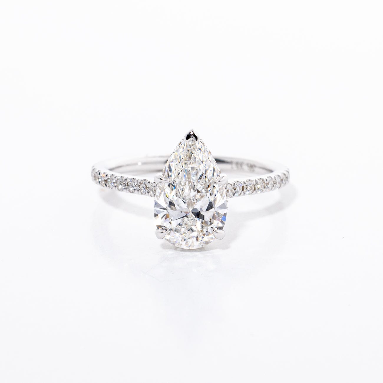 2.00ct E-VS1 Pear Lab Diamond Stella Engagement Rings Princess Bride Diamonds 