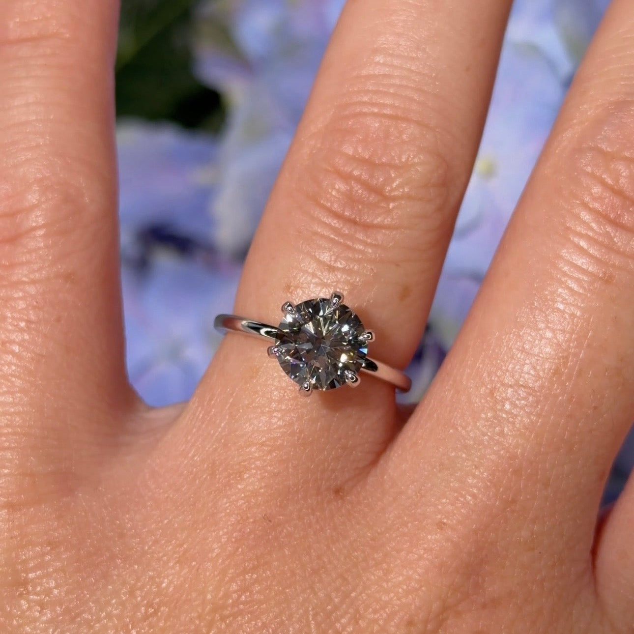 2.00ct F - VS1 Round Lab Diamond Juliette - PBD Engagement Rings