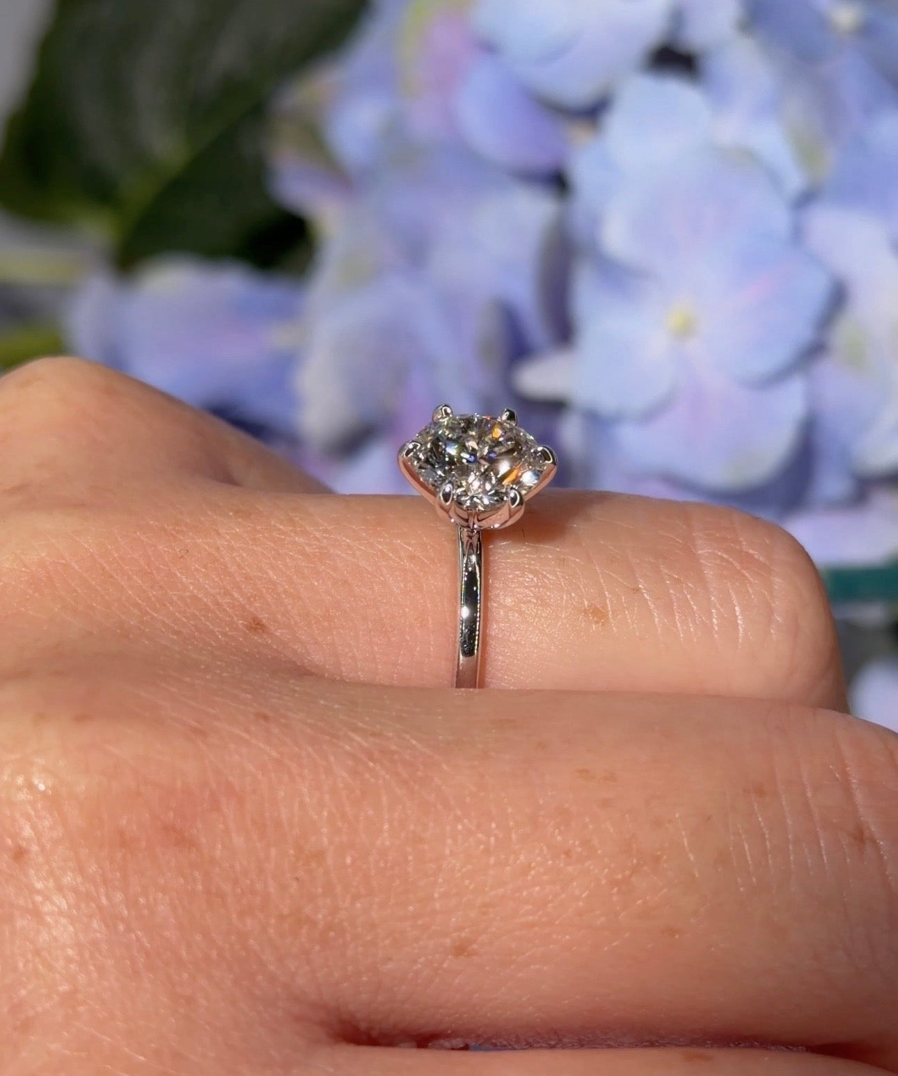 2.00ct F - VS1 Round Lab Diamond Juliette - PBD Engagement Rings