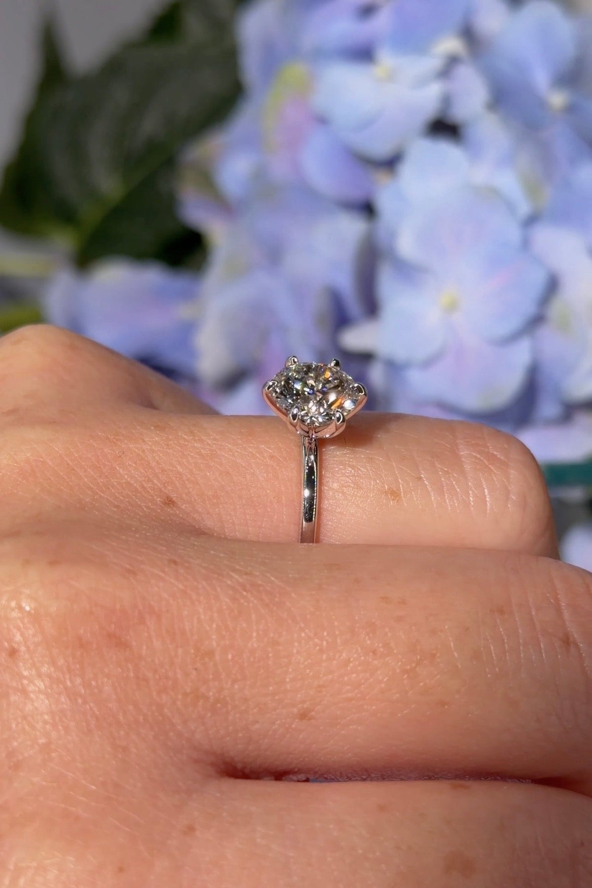 2.00ct F - VS1 Round Lab Diamond Juliette - PBD Engagement Rings