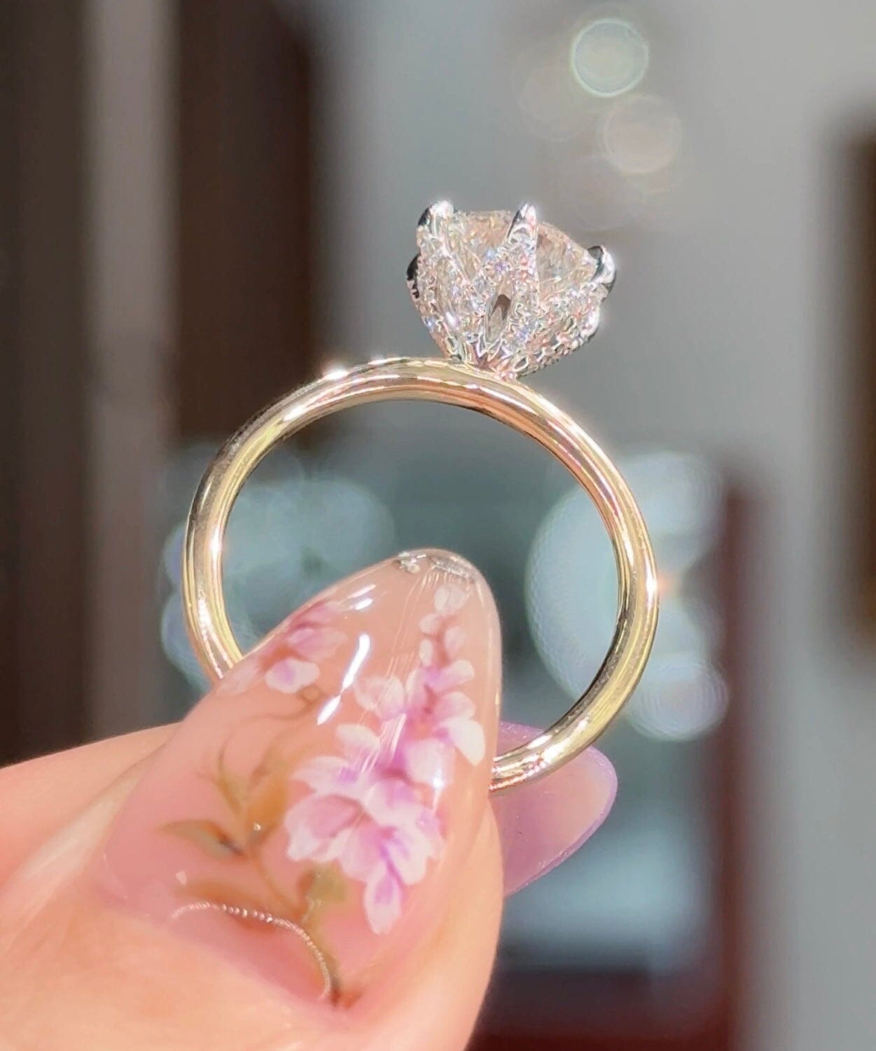 2.00ct F-VS1 Round Lab Diamond Samantha Engagement Rings Princess Bride Diamonds 