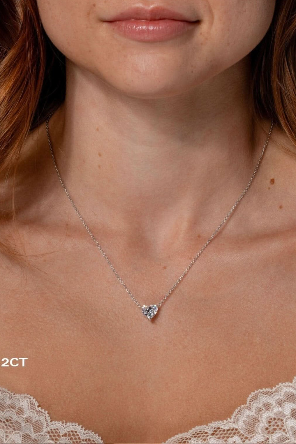 2.00ct Heart Brandi Necklace - PBD Necklaces