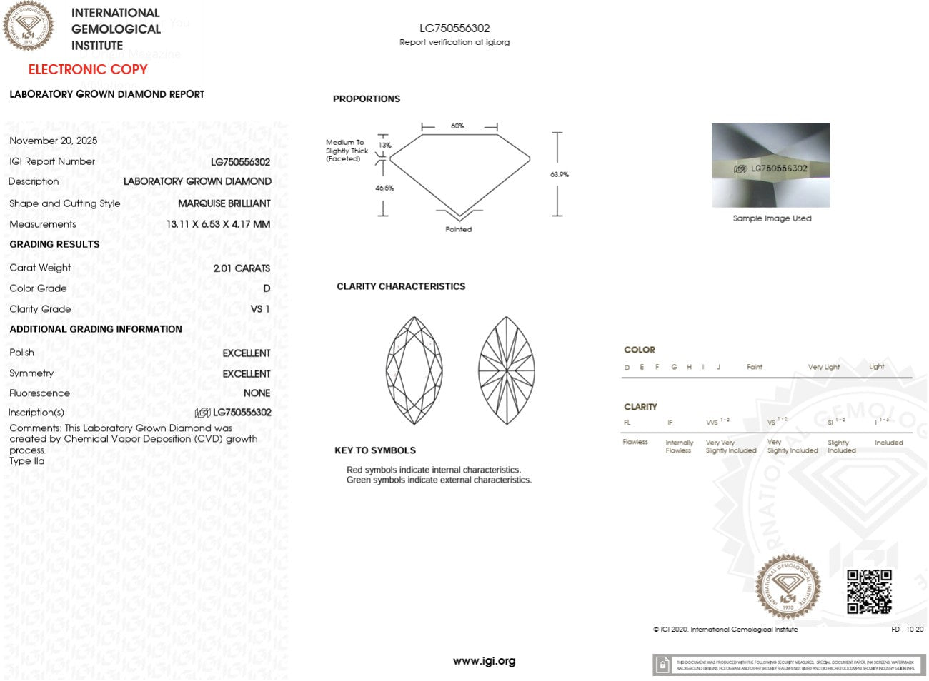 2.01ct D - VS1 Marquise Lab Diamond Nova - PBD Engagement Rings