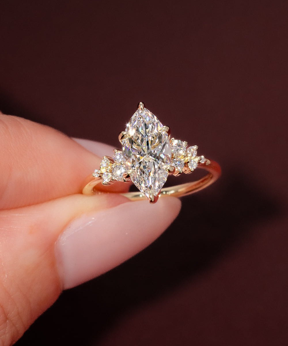 2.01ct D - VS1 Marquise Lab Diamond Nova - PBD Engagement Rings