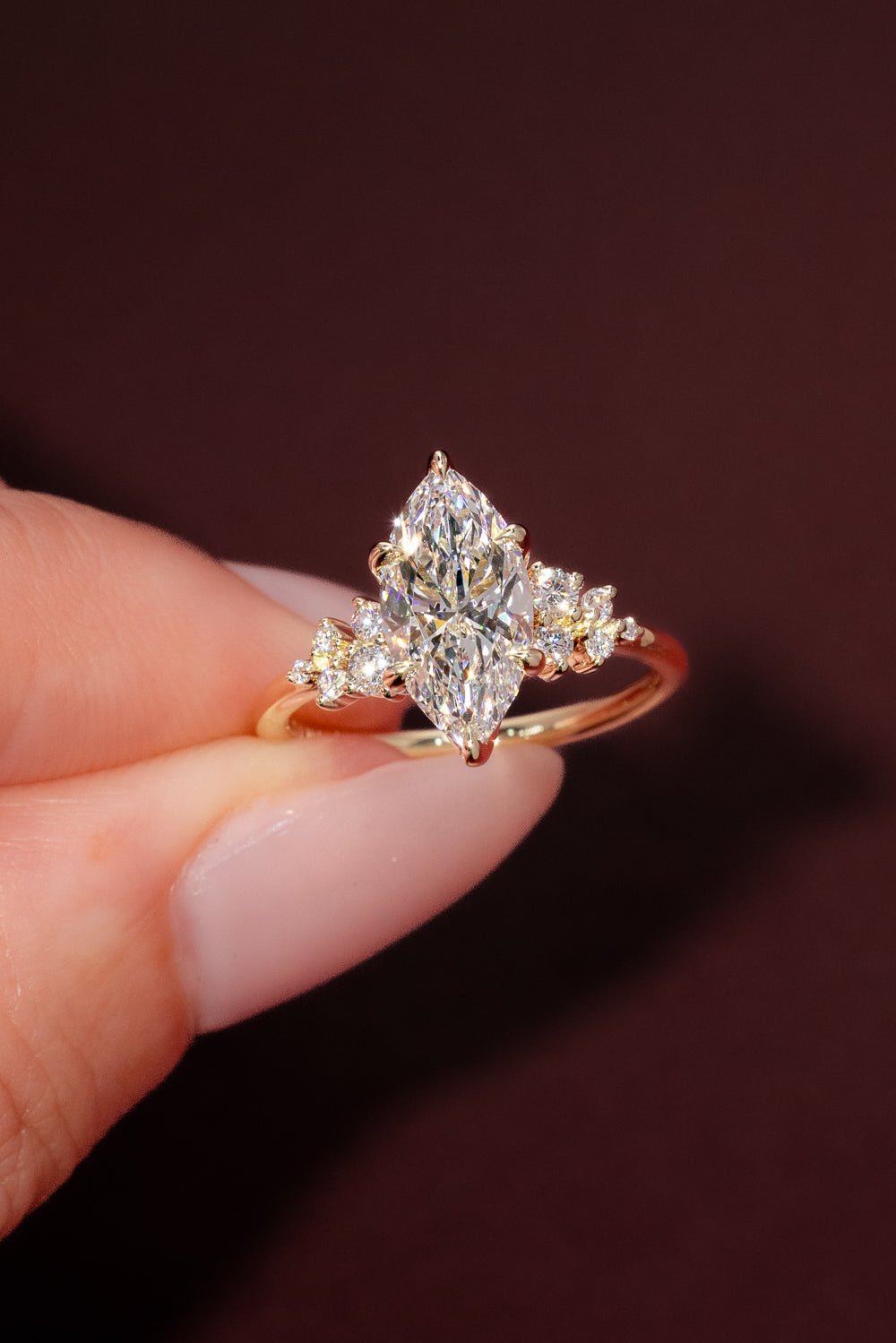 2.01ct D - VS1 Marquise Lab Diamond Nova - PBD Engagement Rings