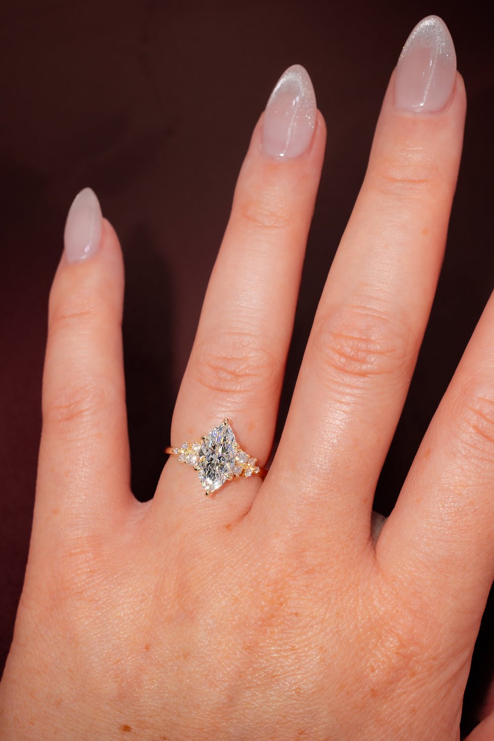 2.01ct D - VS1 Marquise Lab Diamond Nova - PBD Engagement Rings