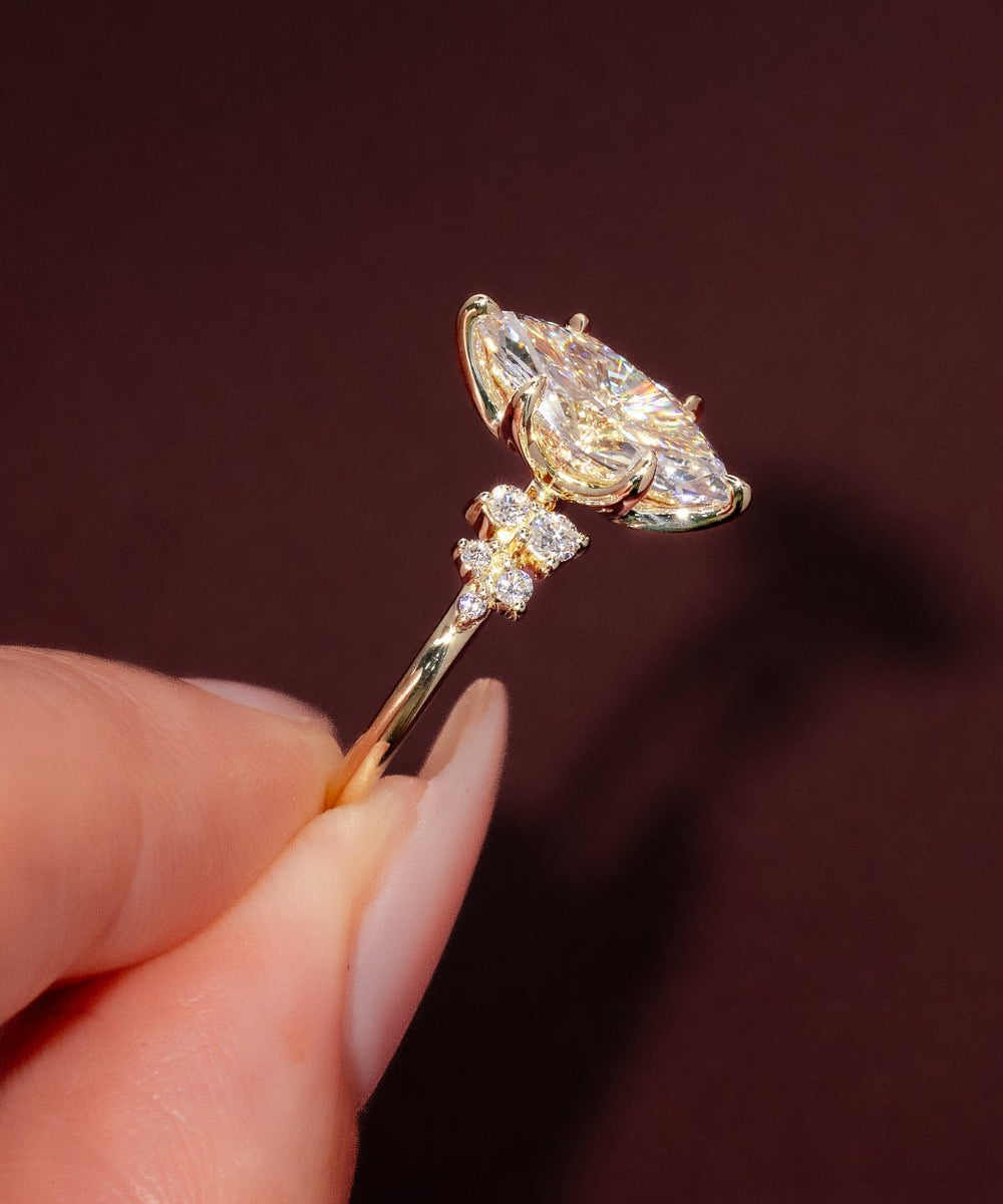 2.01ct D - VS1 Marquise Lab Diamond Nova - PBD Engagement Rings