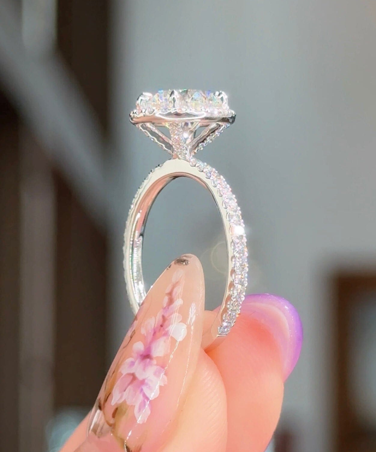 2.01ct D-VS1 Oval Lab Diamond Angela Engagement Rings Princess Bride Diamonds 
