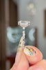 2.01ct D-VS1 Oval Lab Diamond Daisy Engagement Rings Princess Bride Diamonds 