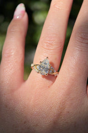 2.01ct D - VS1 Pear Lab Diamond Ariel - PBD Engagement Rings
